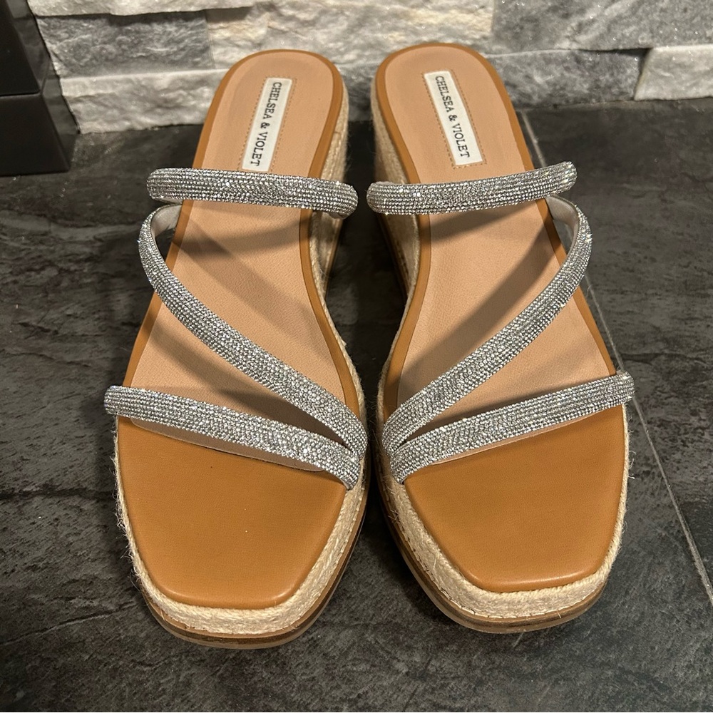 Chelsea and Violet Rhinestone Sandals - Picture 2 of 4